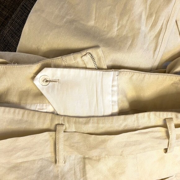 Rag & Bone Linen Blend High-Waisted Wide Leg Dress Pants, Size 4 - Picture 9 of 13